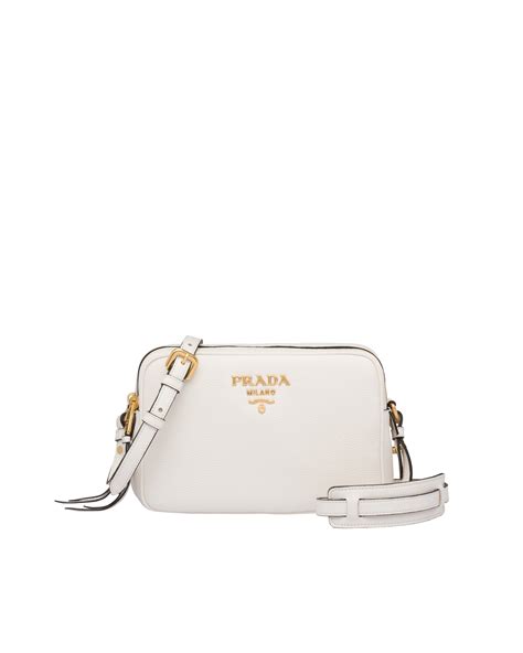 white and gold prada bag|Prada crossbody bag white.